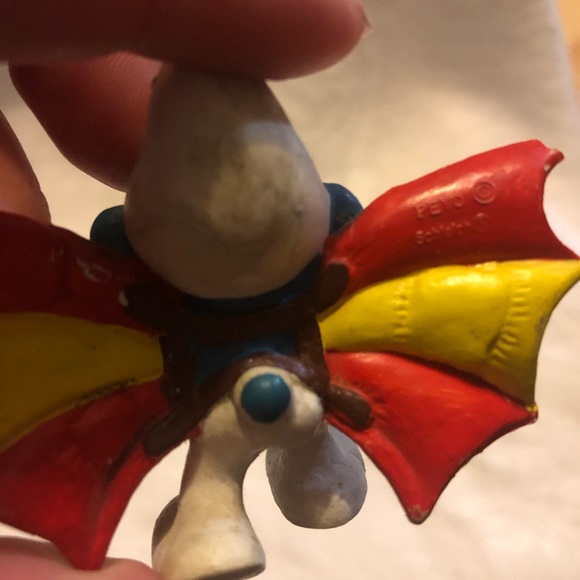 Smurfs 20036 Hang Glider Smurf Flying Wings Vintage Figure PVC Toy Figurine 80's - Picture 11 of 13